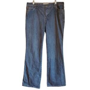 IZOD Jeans Women's 14 Bootcut Jeans High Rise Modern Fit Blue Stretch 36 x 31